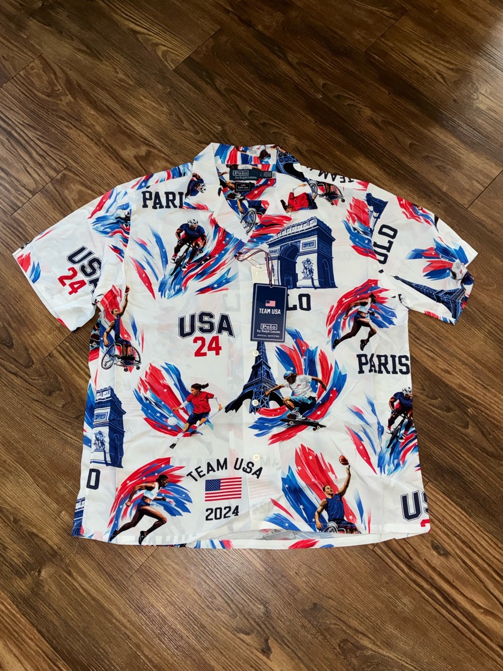 Polo Ralph Lauren Team USA 2024 Paris Olympic Camp Shirt